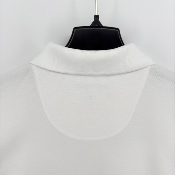 Cypress Club Performance Polo Shirt Men’s Medium White Short Sleeve Athletic Fit - Picture 8 of 9